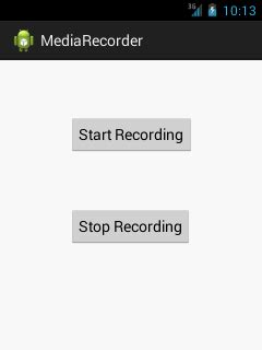 You may check out the related API usage on the sidebar. . Android mediarecorder example